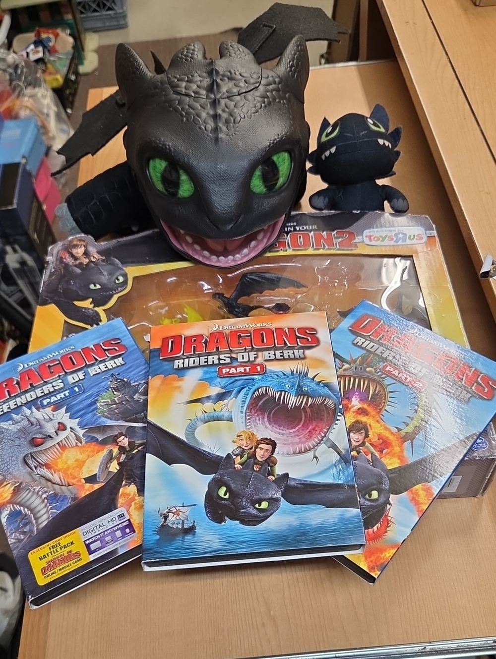 How To Train Your Dragon2‎ Set Ultimate Battle Collection Toothless Puppet 3dvd